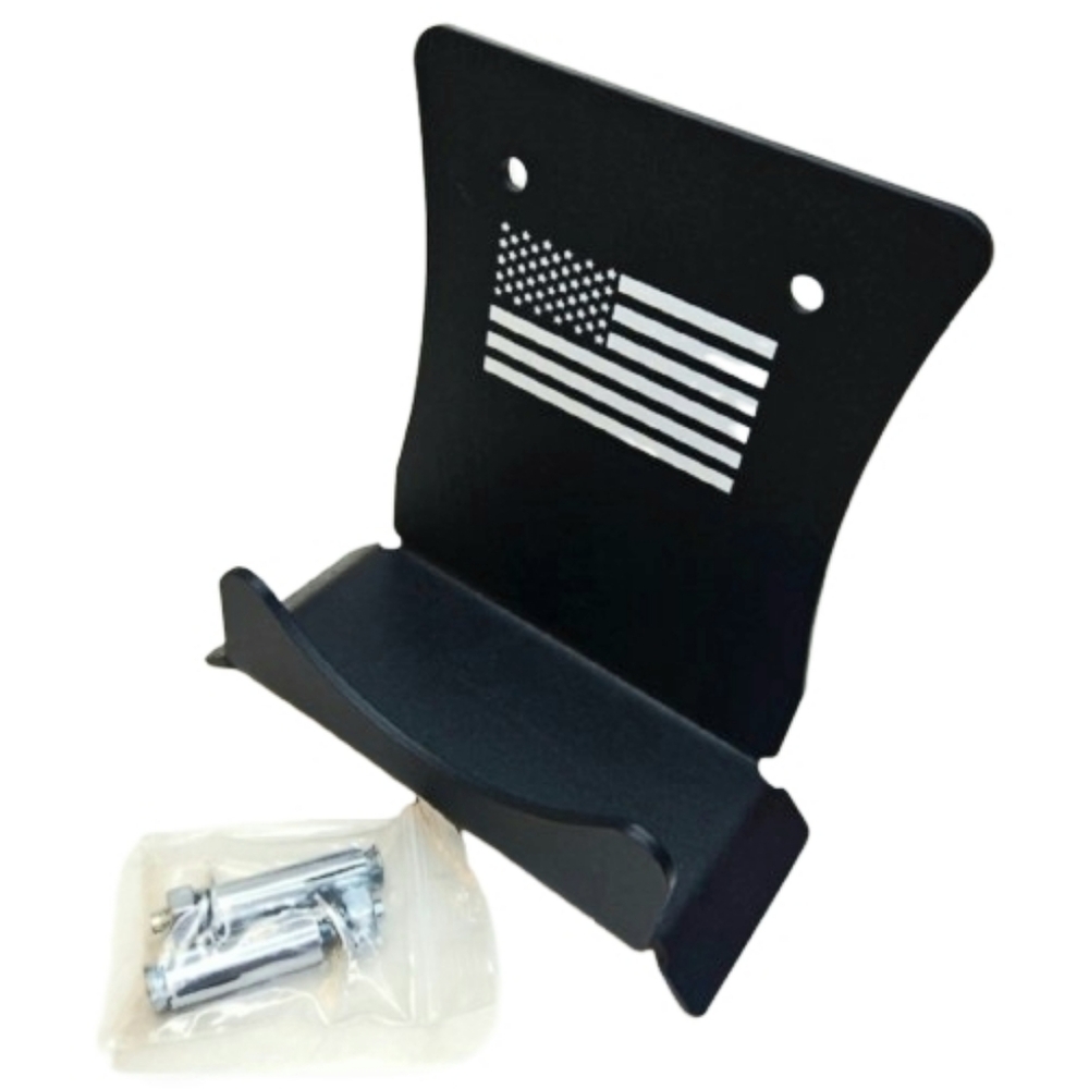 Black Wall Mount with American Flag Design